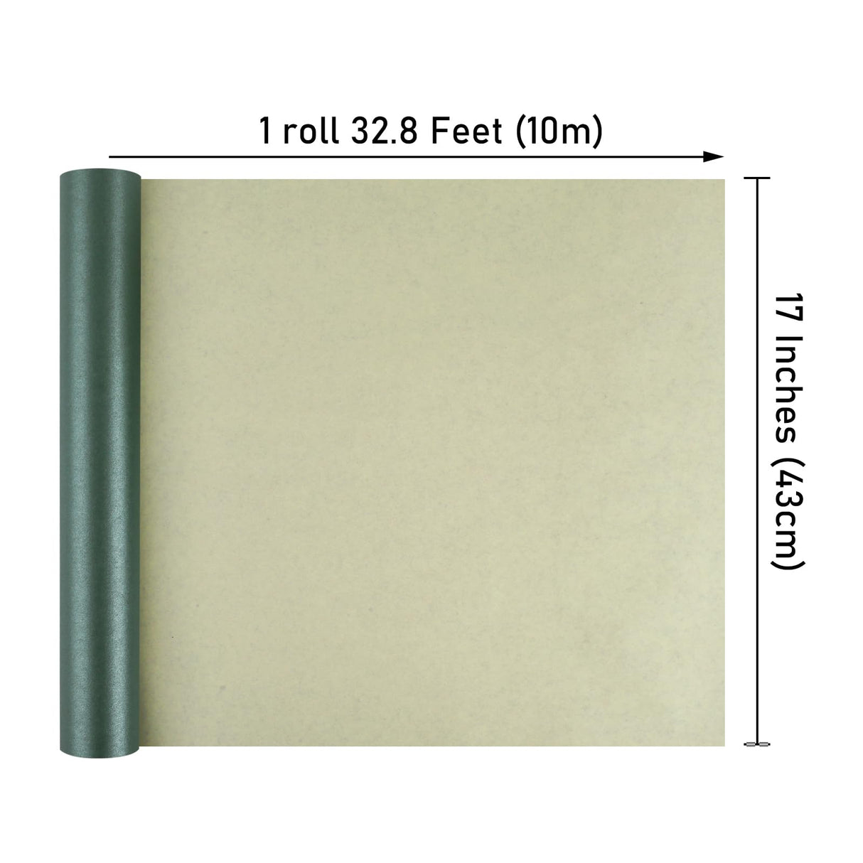 NESCCI Dark Green Matte Wrapping Paper,Solid Color Pearly-Lustre Paper,Gift Wrapping Paper,Perfect for Halloween, Wedding,Valentine's Day,Birthday, Christmas,Baby Shower,DIY Bouquet (17 Inches X 32.8 Feet) NESCCI