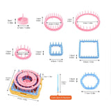 Ayasee Weaving Loom Kit, Flower Knitting Loom Kit, Frame Looms, Knitting Wool, Round/Square Knitting Looms Craft Kit Multi Color (Flower Maker + Pom Maker) Ayasee