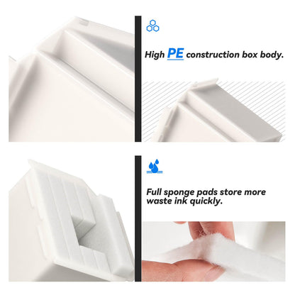 Waste Ink Pad Replacement with Reset Code for Epson Ecotank ET-2800 ET-2803 ET-4800 ET-2720 ET-4700 ET2800 ET2720 Printer, Compatible for Epson Ink Pad Replacement Maintenance Box with Reset Key