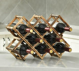 LoongZDD Freestanding Stackable Wine Rack Organizer for Countertop and Cabinets with Foldable Design and Scratch-Resistant Protector LoongZDD