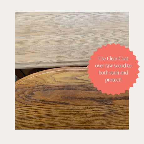 Clear Coat Quart (32oz) - Eco-Friendly Clear Satin Sheen Top Coat for Chalk Style Wood Furniture Paint, Non-Yellowing Waterproof Finish, Easy Application Country Chic Paint