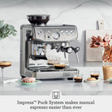 Breville Barista Express Impress Espresso Machine BES876BSS, Brushed Stainless Steel Breville