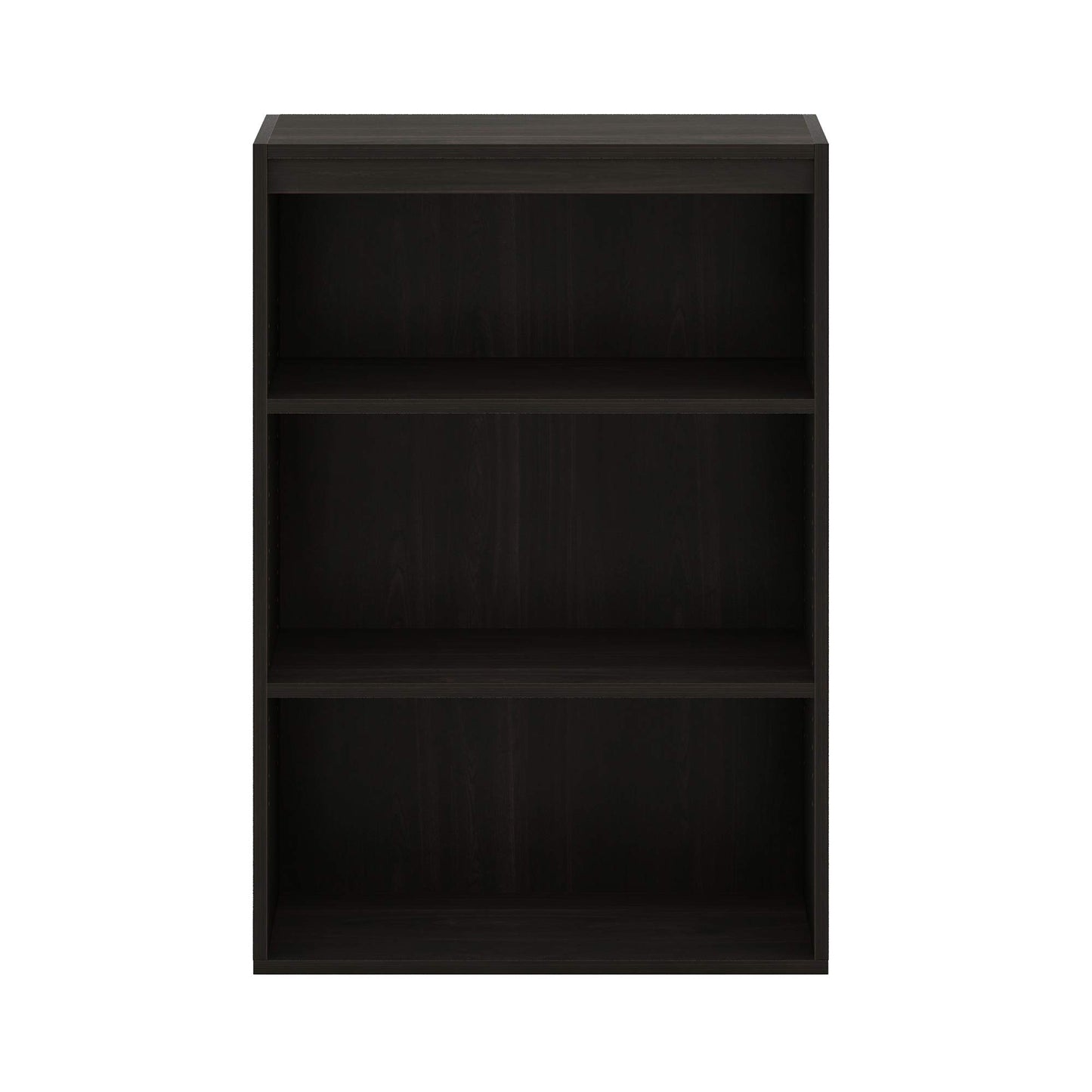 Furinno Pasir 3-Tier Open Shelf Bookcase, Dark Espresso - WoodArtSupply