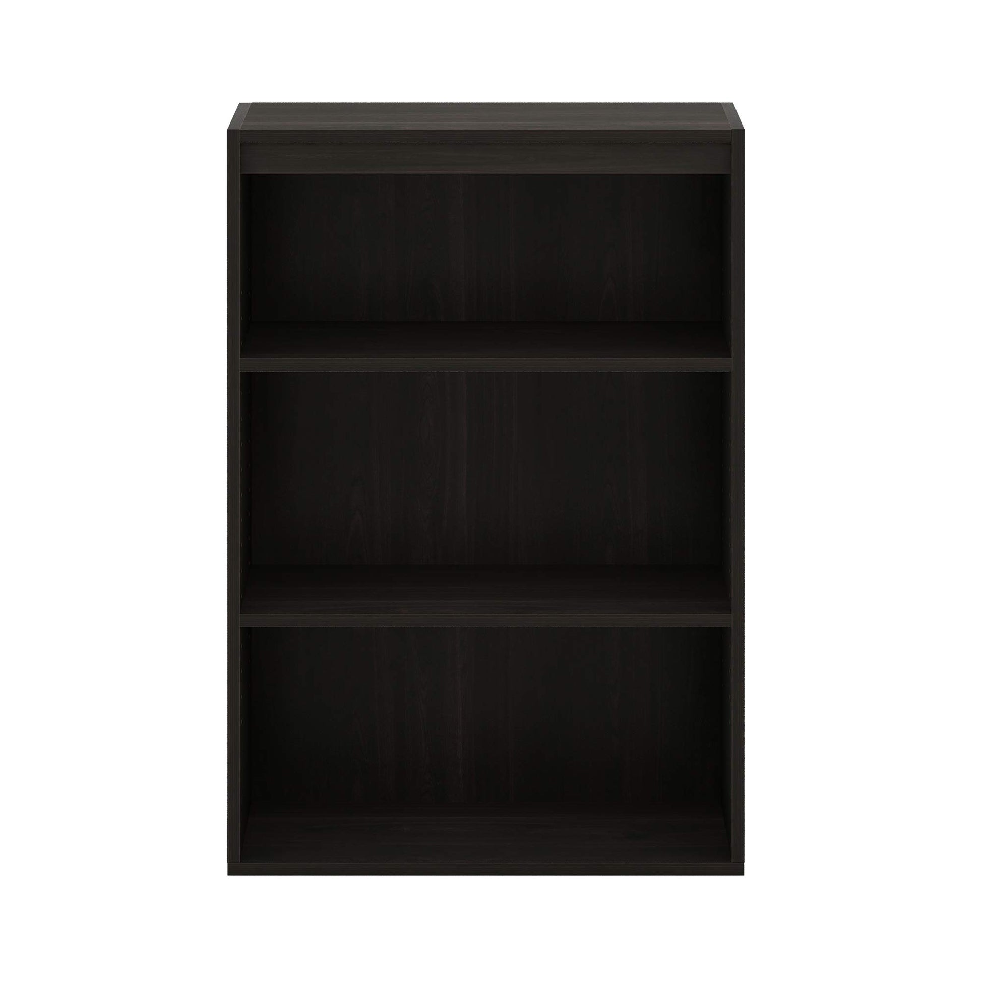 Furinno Pasir 3-Tier Open Shelf Bookcase, Dark Espresso - WoodArtSupply