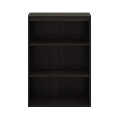 Furinno Pasir 3-Tier Open Shelf Bookcase, Dark Espresso - WoodArtSupply