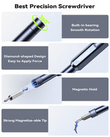 Wesdut 49-in-1 Small Screwdriver Set, [Super Durable] Tiny Torx Screwdriver Fits All Ring Doorbell, Precision Magnetic Mini Repair Tool Kit for Watch, Laptop, Eyeglass, Camera, Men Gift Screw Driver Wesdut