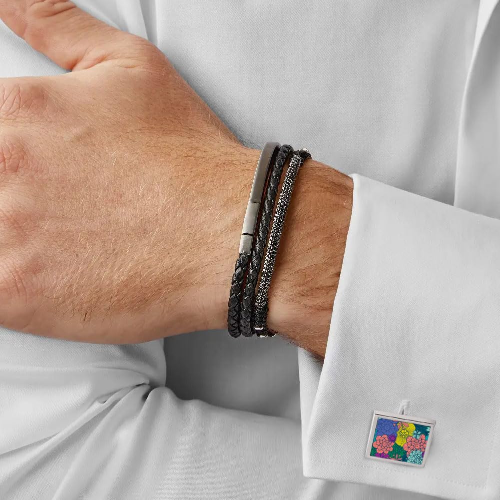 BAOZOON 12 Pcs Sublimation Metal Cufflink Blanks Heat Transfer Cuff Buttons Sublimation Blank DIY Shirt Cuff Links for Wedding Business and Daily Wear(Square) BAOZOON