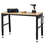 GarveeTech Adjustable Workbench 48"x20", 2000 lbs Load Capacity, Height Adjustable 29.5"-38.4", Ideal Heavy-Duty Garage Worktable with Built-in Power Outlet for Home, Office & Workshop GarveeTech