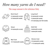 Gisimo 100% Merino Wool Yarn, 3-Ply Luxurious and Soft Yarn for Hand Knitting & Crocheting (Mocha, 1Ball) Gisimo