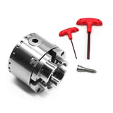 Aspaton 2.75 Inch 4 Jaw Self-Centering Lathe Chuck Set with 1-Inch x 8TPI Thread & Inner Hexagon Spanner Aspaton