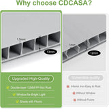 CDCASA 5x4 FT Resin Storage Shed, Waterproof Sheds & Outdoor Storage with Floor & Window & Lockable Door, Tool Shed for Garden, Patio, Backyard, Light Grey CDCASA