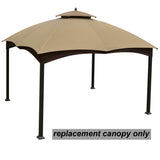 MASTERCANOPY Replacement Canopy Top for Lowe's Allen Roth 10x12 Gazebo #GF-12S004B-1 (Beige) MASTERCANOPY