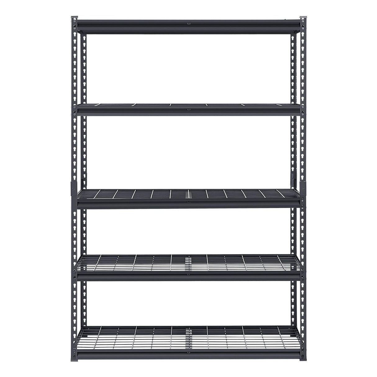 VEVOR Storage Shelves, 3000 lbs, 5 Tier Heavy Duty Garage Shelving, 20" D x 48" W x 72" H Adjustable Metal Shelves for Industrial Shelving Unit Utility Shelf, for Kitchen, Warehouse, Basement, Black VEVOR