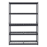 VEVOR Storage Shelves, 3000 lbs, 5 Tier Heavy Duty Garage Shelving, 20" D x 48" W x 72" H Adjustable Metal Shelves for Industrial Shelving Unit Utility Shelf, for Kitchen, Warehouse, Basement, Black VEVOR