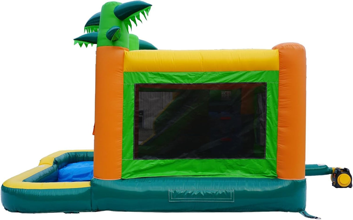 HapCap Commercial Bounce House Water Slide Combo with Blower for Kids or Adults,PVC Semi Commercial,Large Jumping House,Wet Dry Bounce House,Outdoor Birthday Party,15' x 13'x 9.4' (Without Blower) Hapcap