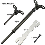 Toukioo Black Cable Railing Hardware Kit, for 1/8 Cable Railing System for Wood Posts, Stainless Steel Swage Toggle Turnbuckle 20 Pairs Toukioo