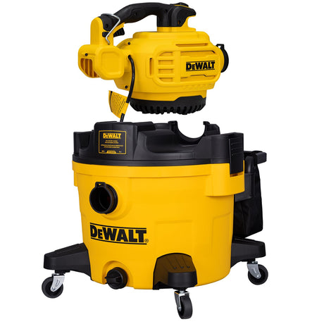 DEWALT Shop Vacuum Wet and Dry Vac with Detachable Leaf Blower, 3 in 1 Heavy Duty Wet Dry Vacuum Cleaner 9 Gal for Home, Garage, Car, Workshop, Jobsite, Lawn Care, Yard, Patio, 5 Peak HP, DXV209P DEWALT