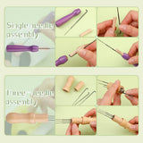 228 Pcs Needle Felting Kit Wool Felting Tools for Beginner 50 Colors Wool Roving Starter Felting Kit with Felting Needles Foam Mat Needle Felting Supplies Storage Bag for DIY Craft Making JUPEAN