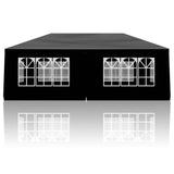 SEALAMB Black Party Canopy Tent 10x20FT with 6 Removable Waterproof Sidewalls, Outdoor Large Canopy Tent Paito Gazebo Party Tent Wedding Tents for Backyard SEALAMB