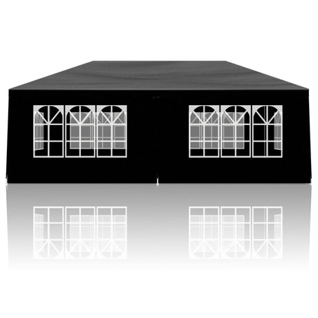 SEALAMB Black Party Canopy Tent 10x20FT with 6 Removable Waterproof Sidewalls, Outdoor Large Canopy Tent Paito Gazebo Party Tent Wedding Tents for Backyard SEALAMB