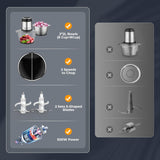 Food Processors, Mini Meat Grinder & Veggie Chopper with 2 Bowls (8 Cup+8 Cup), Electric Food Chopper with 2 Sets of Bi-Level Blades for Meat, Vegetables, Fruits and Nuts DEVINC