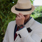 BOBO BIRD Men's Colorful Wooden Watches Analog Quartz Date Display Wood Watch Handmade Luxury Casual Wristwatch with Gifts Box for Men BOBO BIRD