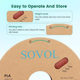 Sovol Silk PLA Filament Tri Color Co-Extrusion 1.75mm, 3D Printer Filament 1kg/ 2.2lbs, Shiny Silk Copper Purple Green 3 in 1 Coextrusion PLA Material +/-0.03mm Sovol