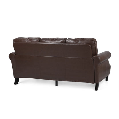 Christopher Knight Home Dowd Sofas, Dark Brown - WoodArtSupply