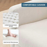 Ketaiyou Power Swivel Rocking Recliner Chair, High Back Electric Rocker Nursery Glider Chair, USB and Type-C Ports, Upholstered Fabric Reclining Single Sofa Chair for Living Room (Beige) Ketaiyou