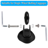 OwnMy 80mm x 24mm Luggage Suitcase Replacement Wheels, Rubber Swivel Caster Wheels Bearings Repair Kits, A Set of 2 OwnMy