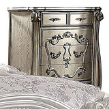 Acme Versailles Wood 5-Drawers Bedroom Chest in Antique Platinum and Gray ACME Furniture