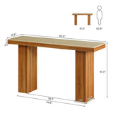 Tribesigns Long Bar Table, 62.9-Inch Rectangular Counter Height Pub Table for Kitchen Dining Room Tribesigns