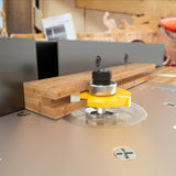 Tongue and Groove Router Bit Tool Set with Adjustable 1/4 Inch Shank T Shape Wood Milling with 45 Degree Lock Miter Router Bit 3/4 Inch Stock Joint Router Bit for Wood Drawer, Window, Cupboard Helovmine