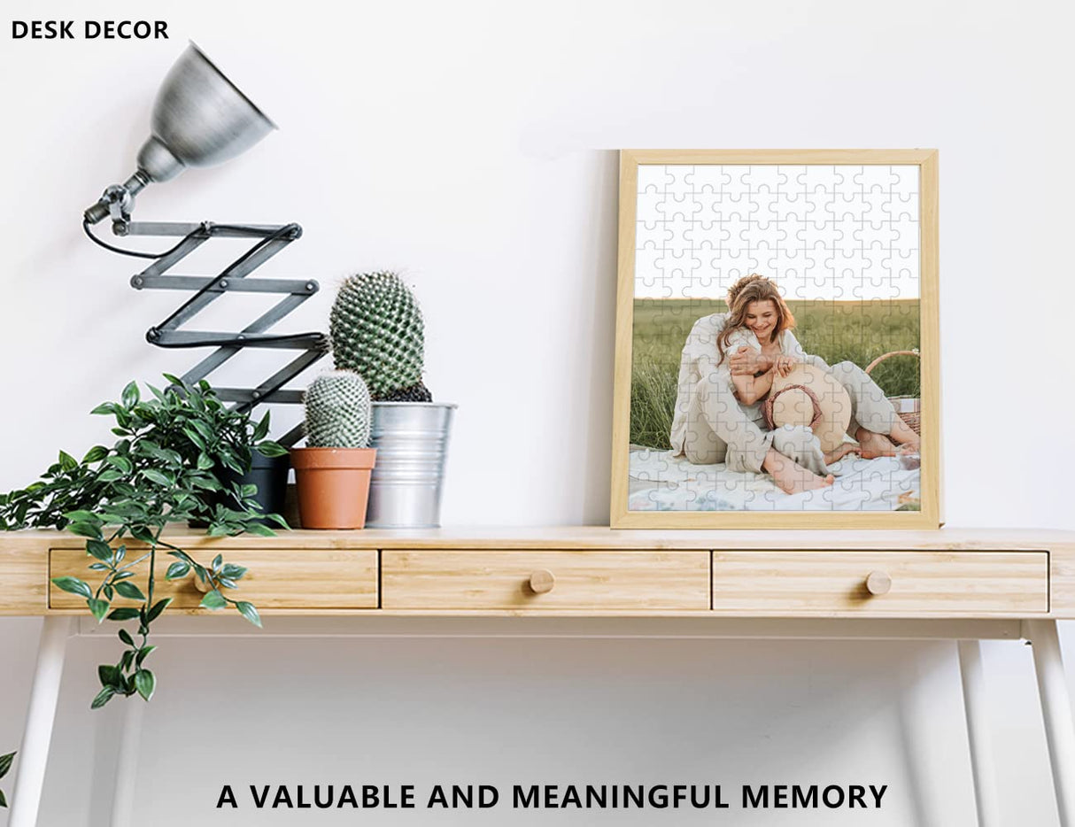 Personalized Picture Frame Puzzles Custom Photo Jigsaw Puzzle 35/70/120/200/300/500/1000 Pieces WERWAES