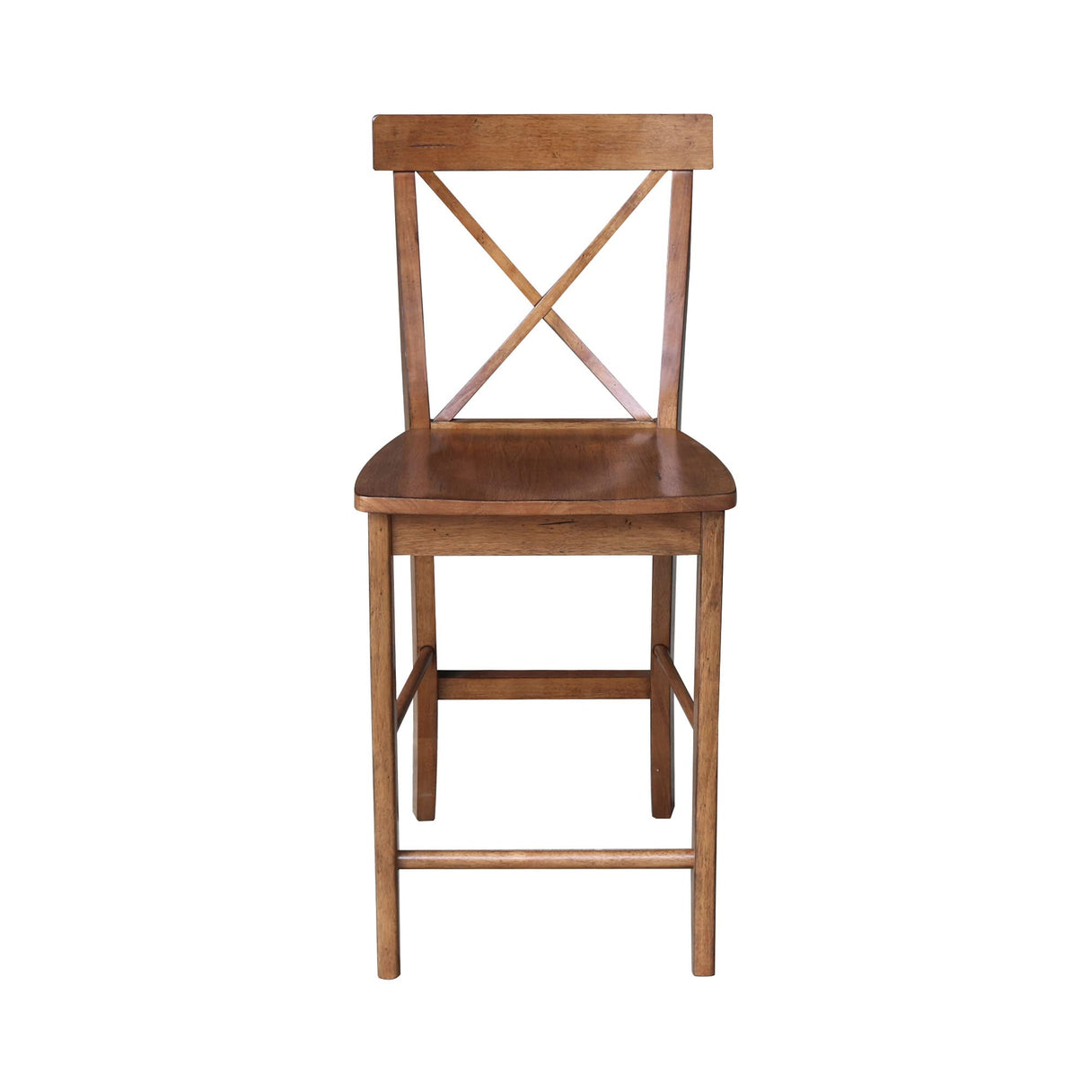 International Concepts X-Back Counter Height Stool,Brown IC International Concepts