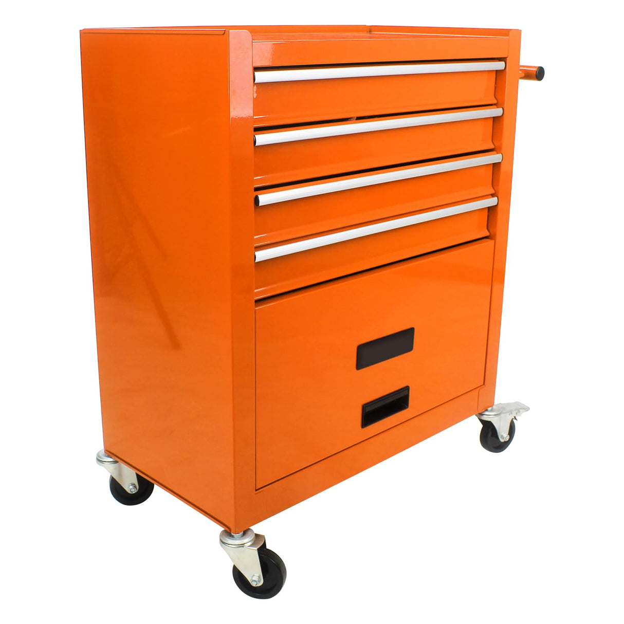 ApparelChic Tool Chest, 4 Drawer Rolling Tool Storage Cabinet with Detachable Top Tool Box, Multifunctional Tool Chest Cart for Garage, Warehouse, Repair, Shop, Workshop ApparelChic