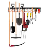 TVKB 34'' All Metal Garden Tool Organizer Wall Mount Garage Organizers and Storage with Hooks Tool Hangers for Shed TVKB