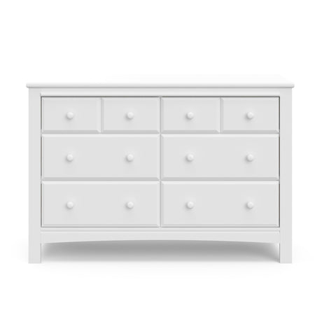 Graco Benton 6 Drawer Double Dresser (White) – Easy New Assembly Process, Universal Design, Durable Steel Hardware and Euro-Glide Drawers with Safety Stops, Coordinates with Any Nursery Graco