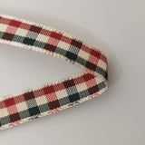 Micomon Gingham Ribbon - Red & Green Checkered Christmas Ribbon, 25 Yards Each Roll, 100% Polyester (3/8") Micomon