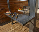 Sojag 5' x 8' Mykonos BBQ Grill Gazebo Outdoor Weather-Resistant Aluminum Frame Shelter Dark Grey Sojag