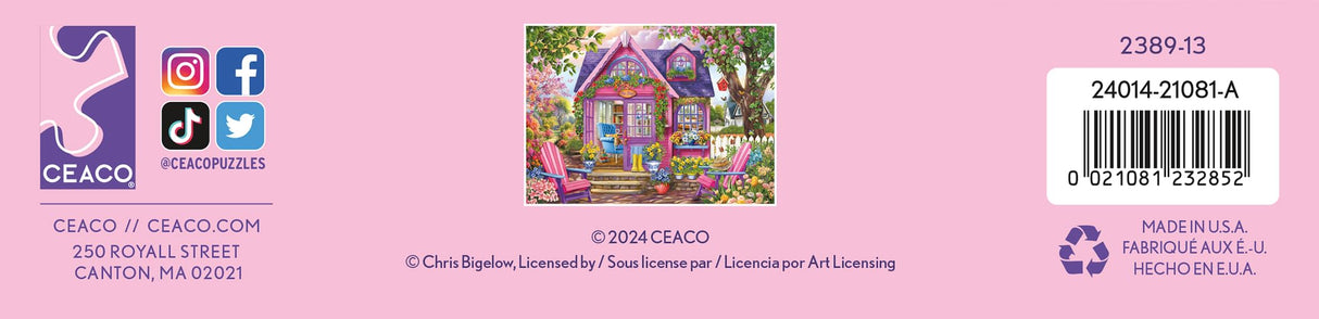 Ceaco - Chris Bigelow - She Shed - 500 Larger Sized Piece Jigsaw Puzzle Ceaco