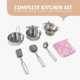 TaoHFE Play Kitchen Kitchen Set for Kids Wooden Toy Kitchen Sets for Boys Gift White Kitchen for Toddlers Kids Kitchen Playset Toys Kitchen Set for Kids Age 3+ Pretend Play with Lights & Sounds TaoHFE