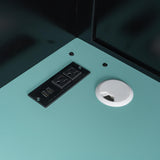 Gaming Bed with RGB Lighting, Desk, Multi-Storage Shelves and LED, Esports Design for PC & Console Gamers, Full Size Wood Loft Bed for Kids Bedroom (Cloud Blue/G) Bekeknlny