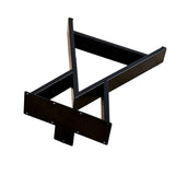 Warmaxx Heavy Duty Solid Metal Furniture Table Legs, 16 inch Height Set of 2 Black DIY Wrought Iron Legs Industrial Live Edge Table Sturdy Legs for Entry Bench Coffee Table End Table Leg with Screws Warmaxx