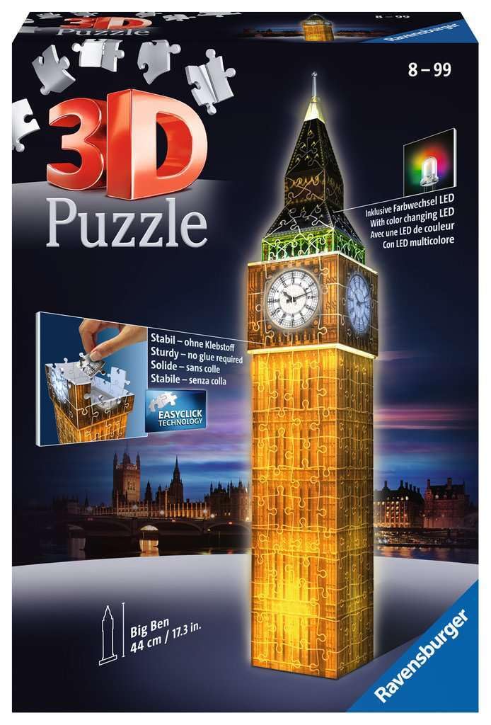 Ravensburger Big Ben - Night Edition - 3D Puzzle (216 Piece) Ravensburger