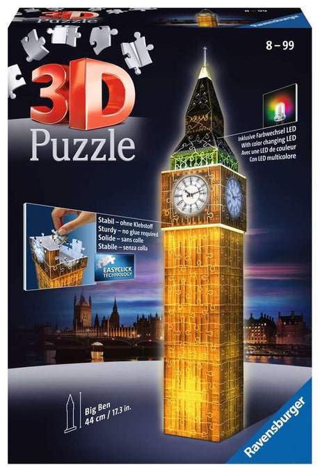 Ravensburger Big Ben - Night Edition - 3D Puzzle (216 Piece) Ravensburger