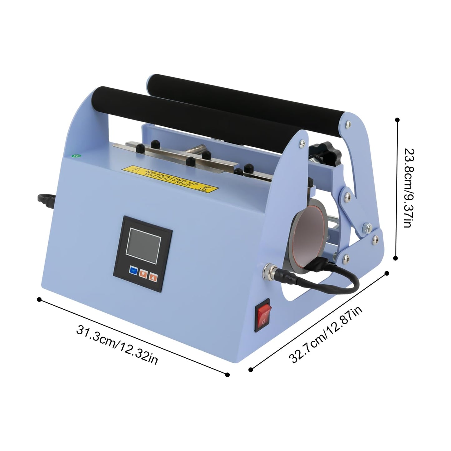 Pxolerig 40Oz Tumbler Heat Press Machine, 110V Heat Press Mug Tumbler Press for 40oz Car Cup Heat Press Sublimation Blank Skinny Tumbler Pro Mug Press Machine