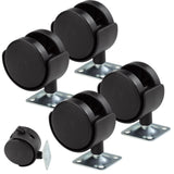 Kuqqi 4 Pack 2 Inch Plastic Casters, Furniture Casters, Nylon Furniture Wheel Replacement, Nylon Plastic Swivel Plate Casters, Replacement Cart Casters Wheels with Brakes KUQQI