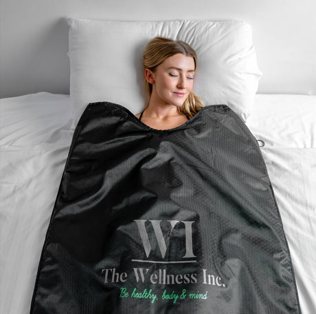 The Wellness Inc. Infrared Sauna Blanket - Portable Infrared Sauna for Home, Personal Sauna for Women & Men - Odourless, Fireproof & Waterproof Material - Includes Wrap Up Towel & Carry Storage Bag The Wellness Inc.