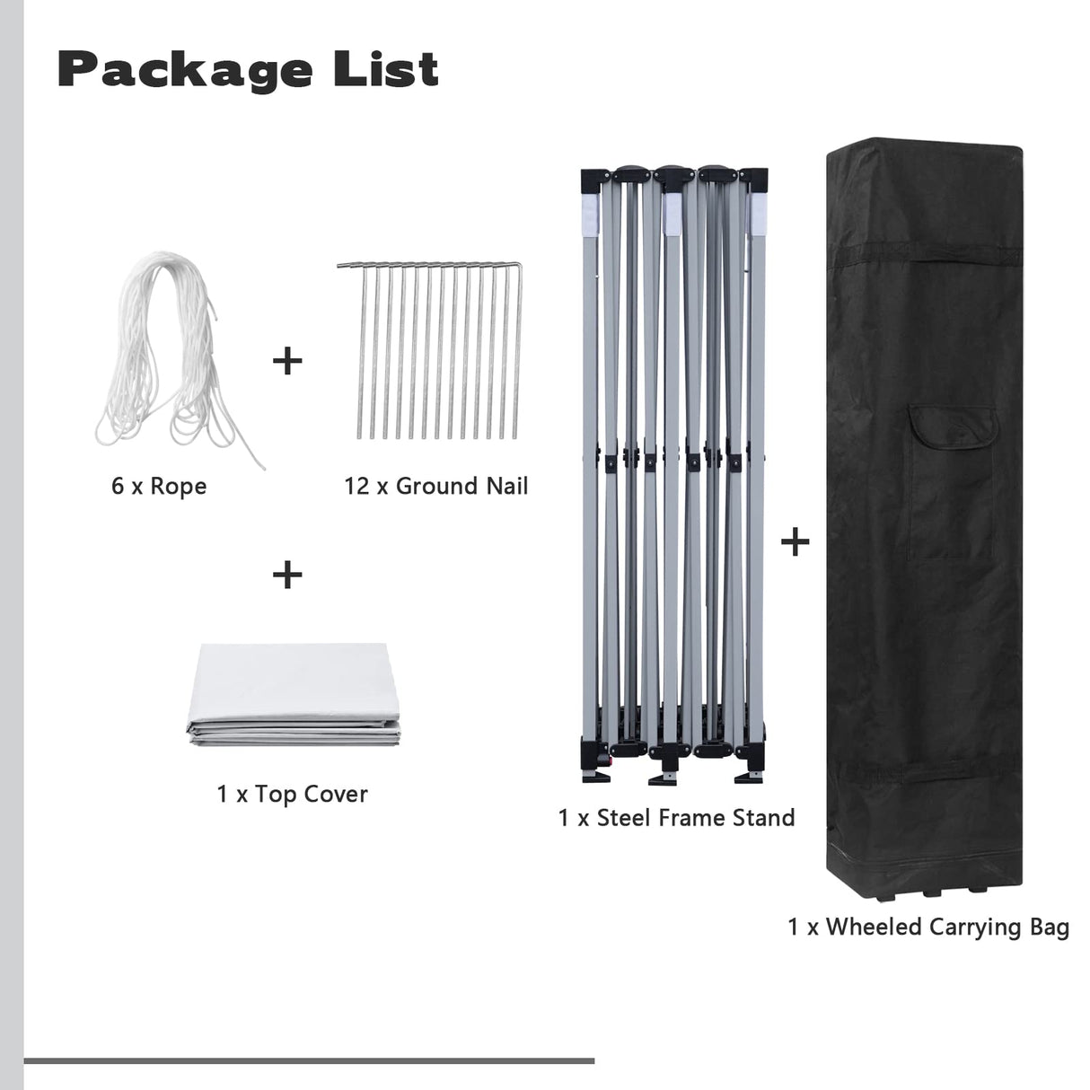 10x20 ft Pop up Canopy Tent, Wonlink Folding Heavy Duty Height Adjustable Shelter Gazebos with Wheeled Bag Wonlink